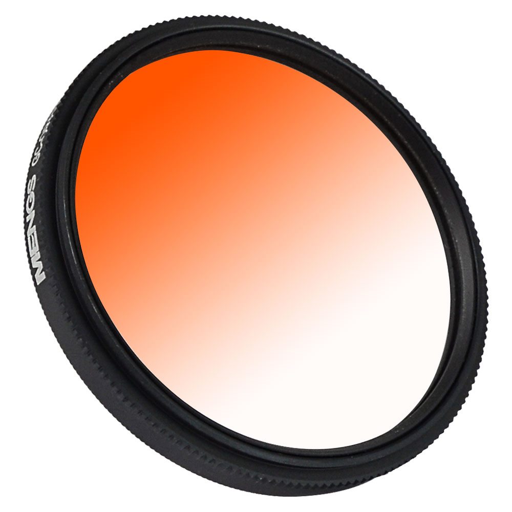 52mm Lens Filter, Lens Filter Aluminum Alloy Waterproof Clear Multi Layer  Nano Coating For Fuji Camera Gradient Grey,Gradient Green,Gradient  Red,Gradient Orange