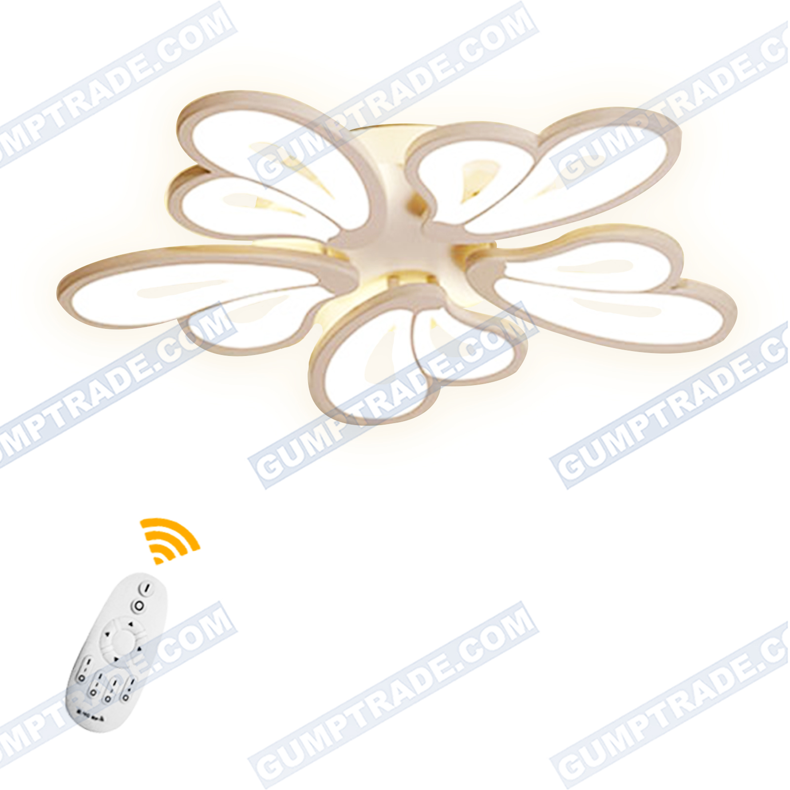 36W LED Deckenleuchte Wohnzimmer Deckenlampe Dimmbar Blume Design Lampe