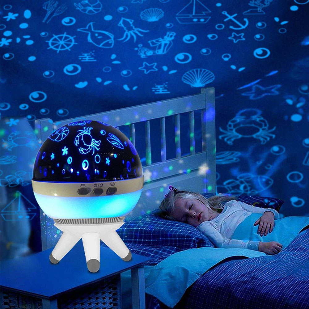 LED Sternenlicht Nachtlicht Einschlafhilfe Baby Lampe Sternenhimmel für