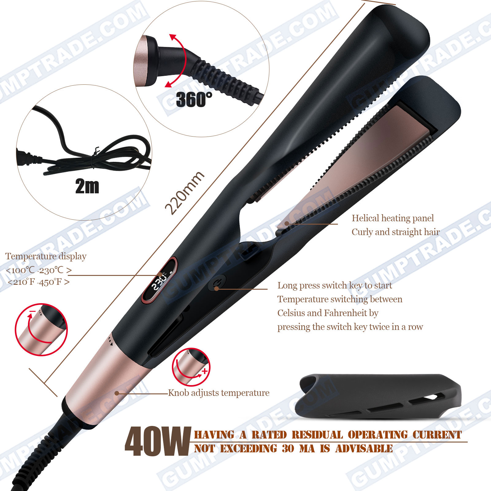 lockenstab gl�tteisen 2 in 1