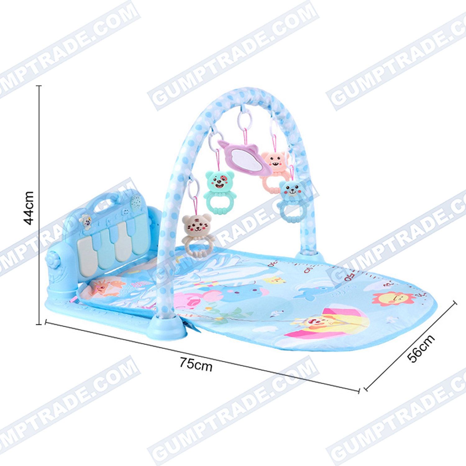 Musik Erlebnisdecke mit Spielbogen Spieldecke Krabbeldecke Spielmatte